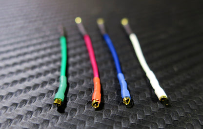 Headshell Kabel High Quality Set Leads OFC cooper 24k gold plated terminals NEW1