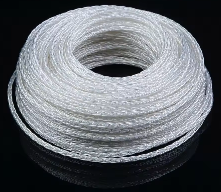 100cm Stanley-Engineering Hi-End Kopfhörer Kabel Wire PTFE OCC Silber Draht 6N0