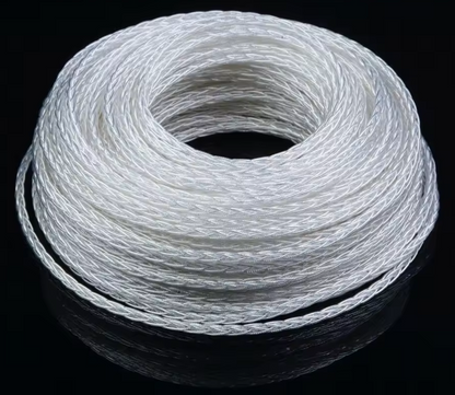 100cm Stanley-Engineering Hi-End Kopfhörer Kabel Wire PTFE OCC Silber Draht 6N0