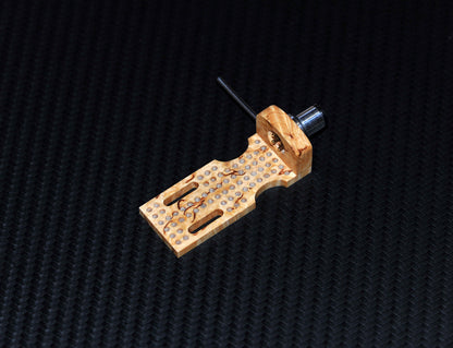 Custom-made Headshell made of Karelian Birch / for SME / Ortofon / Technics etc.2