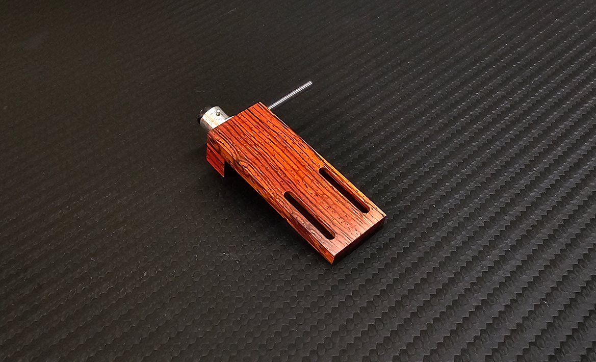 Exclusive Custom-Made Headshell for SME/Ortofon/SAEC Tonearm - Cocobolo Wood2