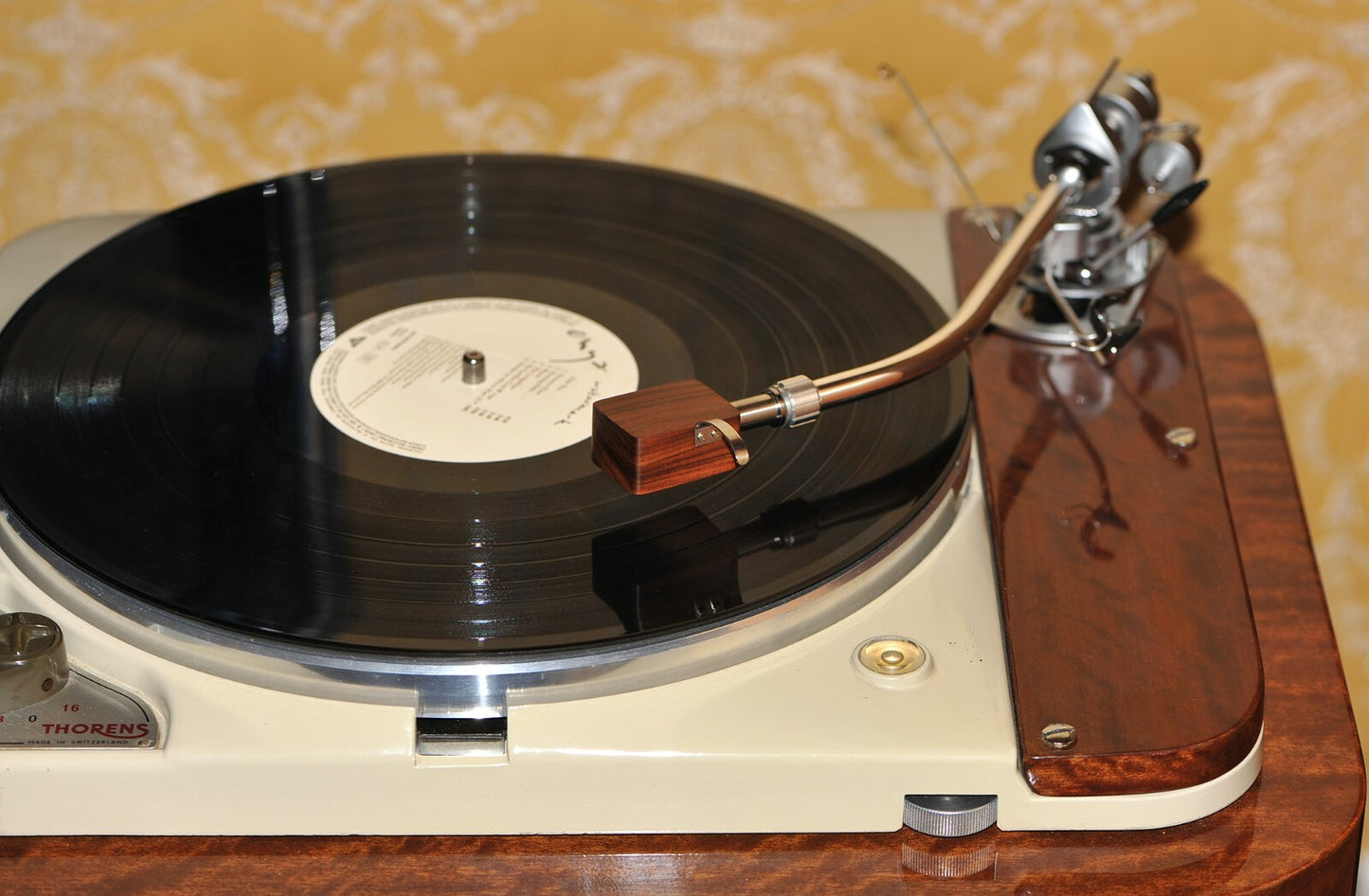 Custom-Made Headshell For Emt TSD15 With SME Connector Made Of Rosewood5
