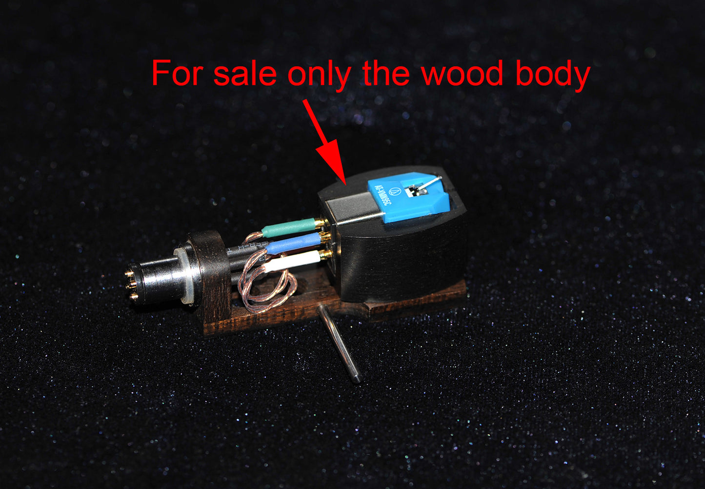 Exclusive Ebony Wood Body for AudioTechnica AT-VM95 Series Cartridge New1