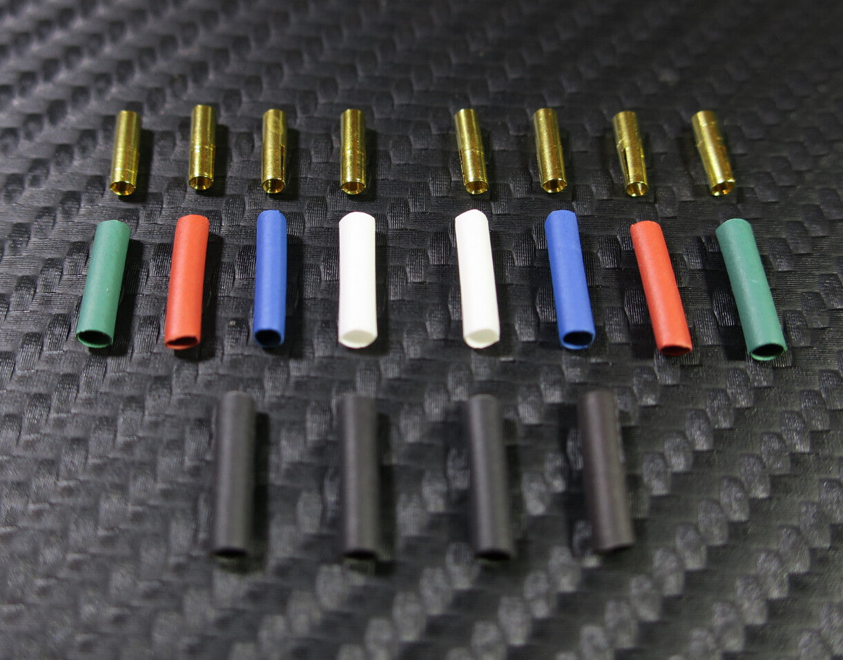 24K GOLD plated Sn-P bronze CARTRIDGE CONNECTOR CLIPS & TUBES - NEW DESIGN -1