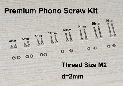Fixing Screw Nut Kit M2 Stainless Steel/Cartridge/Mounting For Headshell / New0