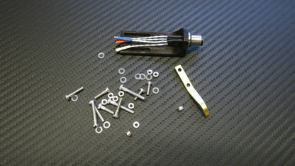 Hi-End Headshell Sme Type Made Of Ebony Wood +5N Silver Cable + Screws Set0