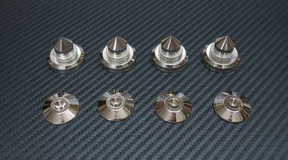 4x Spikes + 4x Pads / Isolierung for Plattenspieler / Lautsprecher / Boxen / NEW1