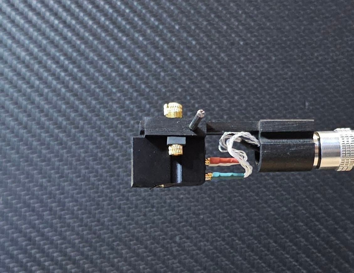 Exclusive CUSTOM-MADE Headshell made of Ebony Wood for Ortofon RMG/SAEC/SME 30125