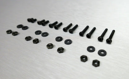 Schwarze Phono Schrauben Set M2 Inbusschrauben für Tonabnehmer / Headshell1