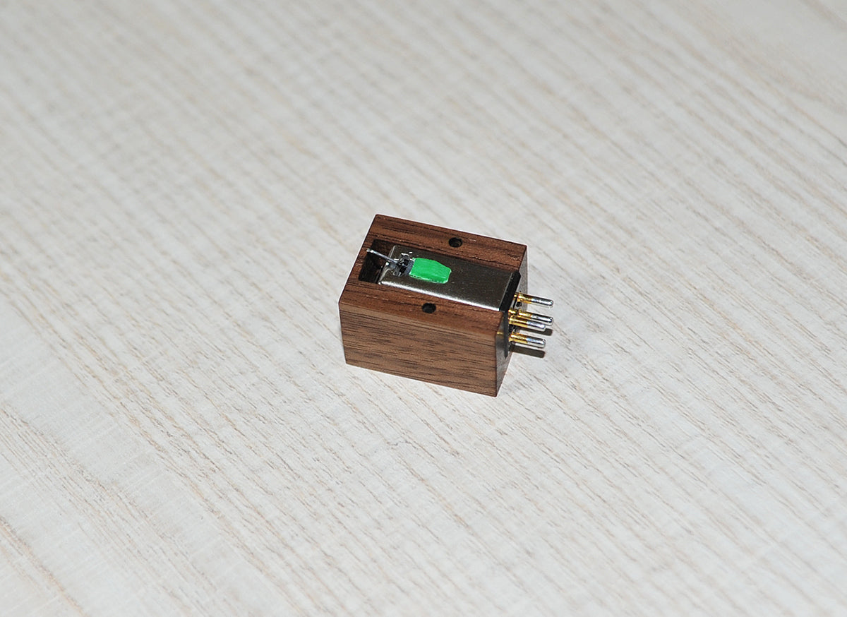 WOOD BODY for Audio-Technica AT95E Cartridge MC Look Tonabnehmer Walnut - NEW -2