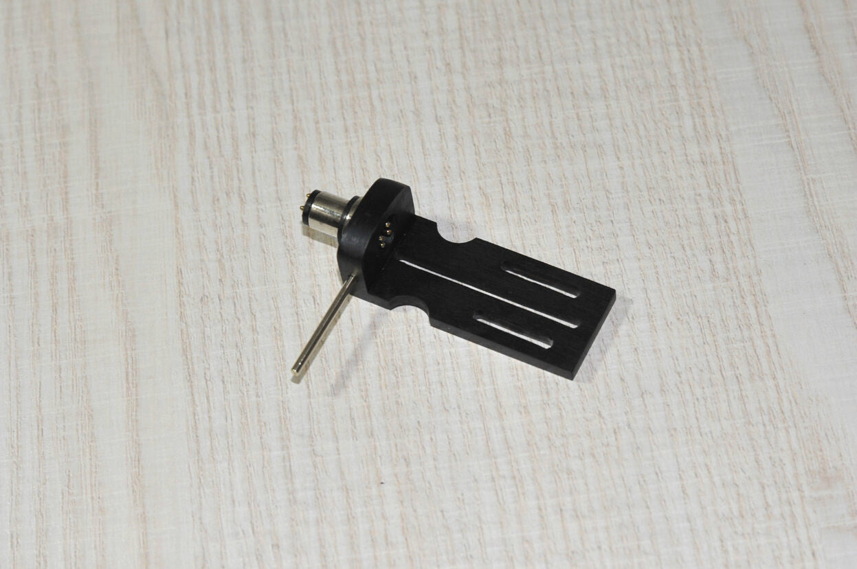 Custom-Made Wood Headshell for Tonearms with SME Connector Type Ebony Wood - NEW1