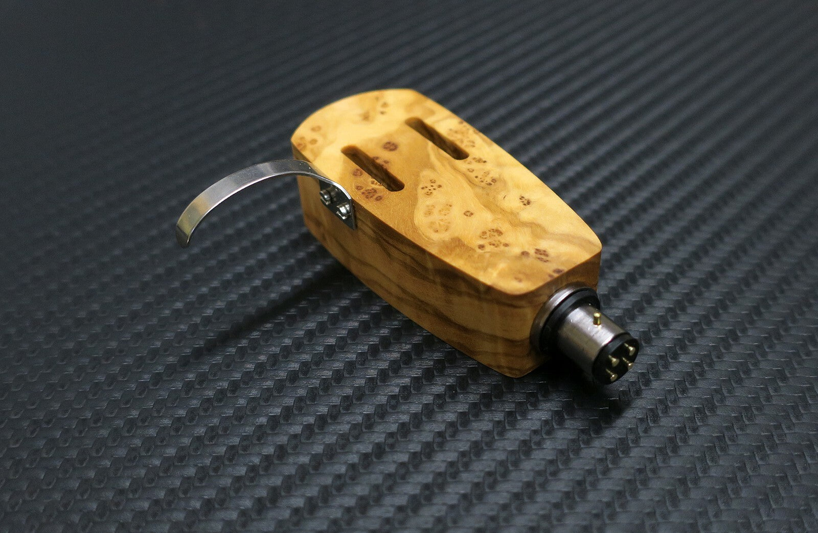 Custom-Made Headshell Opera Collection Series Overhang Azimuth Adjustment Olive1