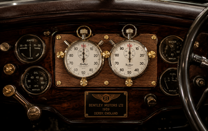 Custom-Made Mahagoni Wood Board Dashboard Cockpit für Hanhart Stoppuhr Classic0