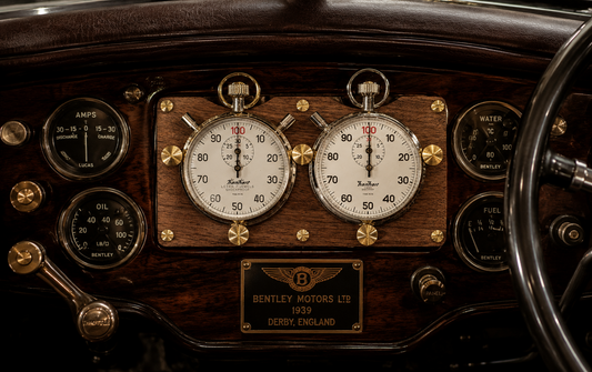 Custom-Made Mahagoni Wood Board Dashboard Cockpit für Hanhart Stoppuhr Classic0