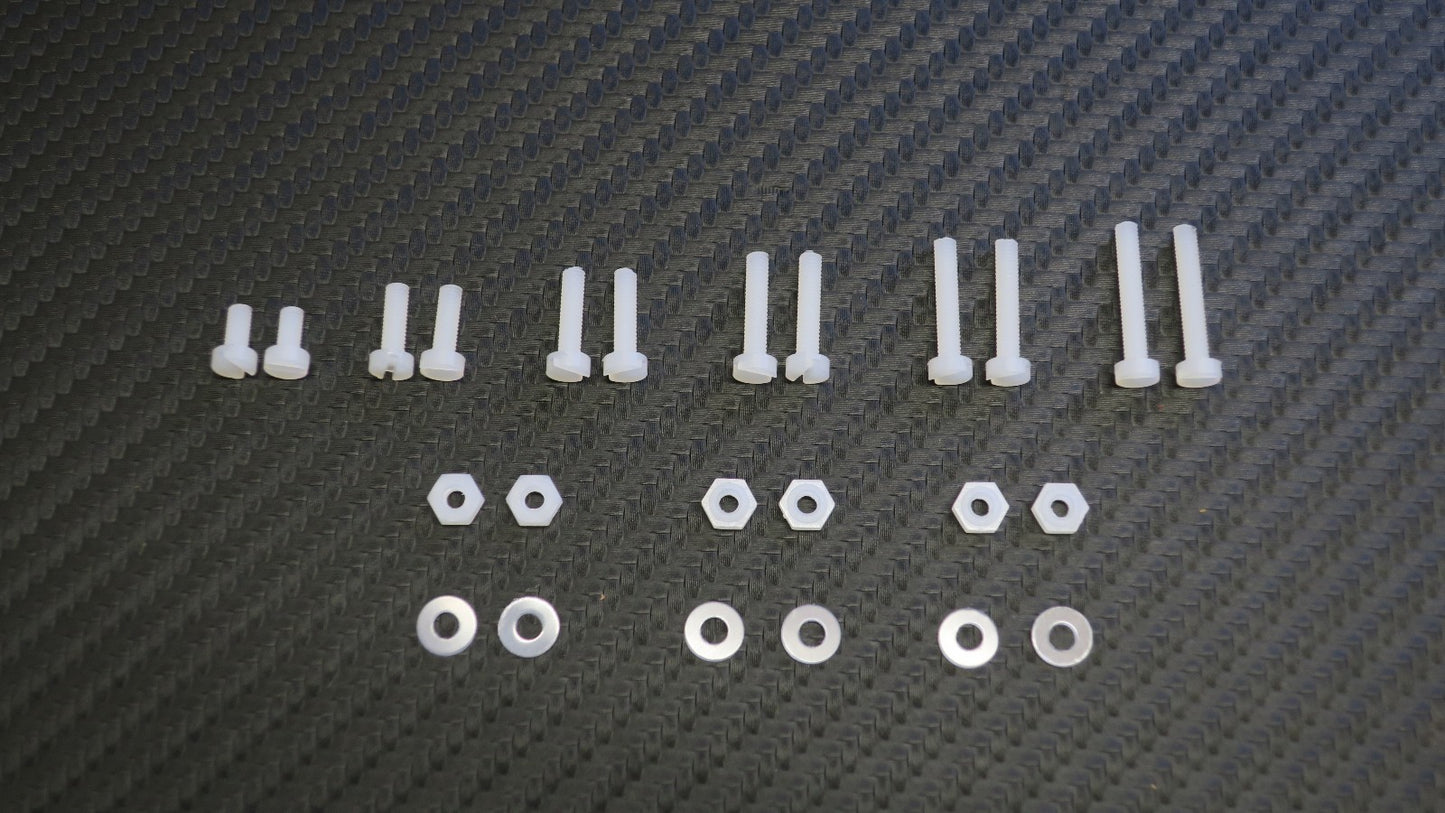 Premium Nylon Phono Cartridge Screw Set M2.5 Screws Non-Magnetic - New1