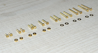 Phono Screws Set Brass M2 For Headshell/Pickup/Turntable 28pcs0