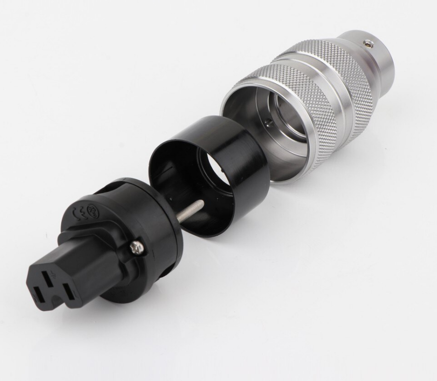 High End Reference Gold Plated Schuko Eu Power Plug Connector + IEC Female Plug3