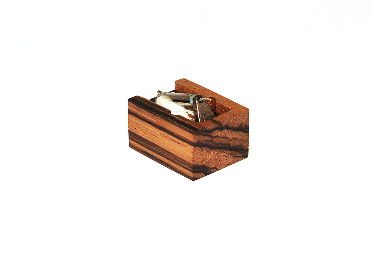 Exclusive Wooden Body f. DENON DL 103 DL103R Cartridge Holzgehäuse Zebra Wood1