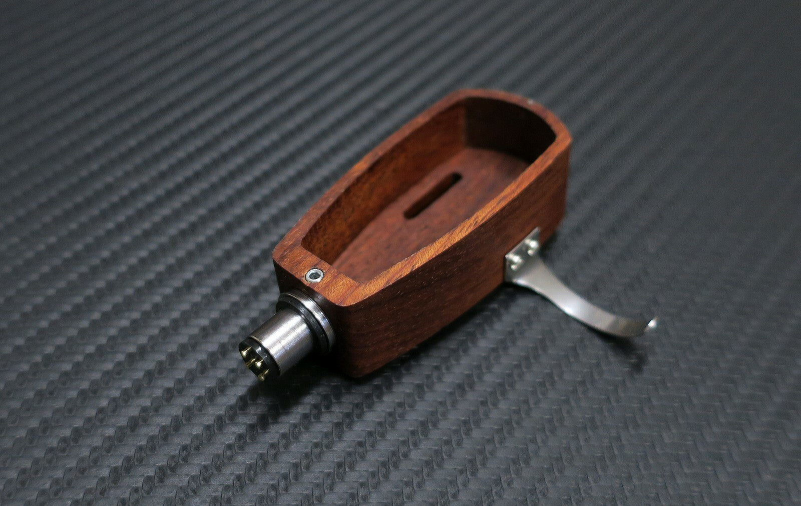 Custom-Made Headshell Opera Collection Serie Overhang Azimuth Adjustment Bubinga2