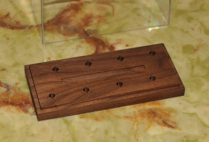 Headshell Cartridge Keeper Box Aufbewahrungsbox / Tonabnehmer / WalnutWood1