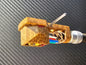 Custom-Made Wood Body + Headshell + Wires for BENZ MICRO GLIDER /  BROWN MALLEE0