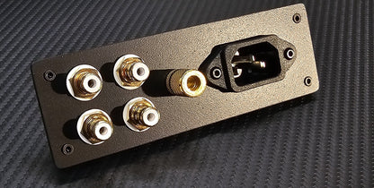 2x2 RCA & Ground & Power Board for Turntable, Loudspeakers, HiFi Equipment1