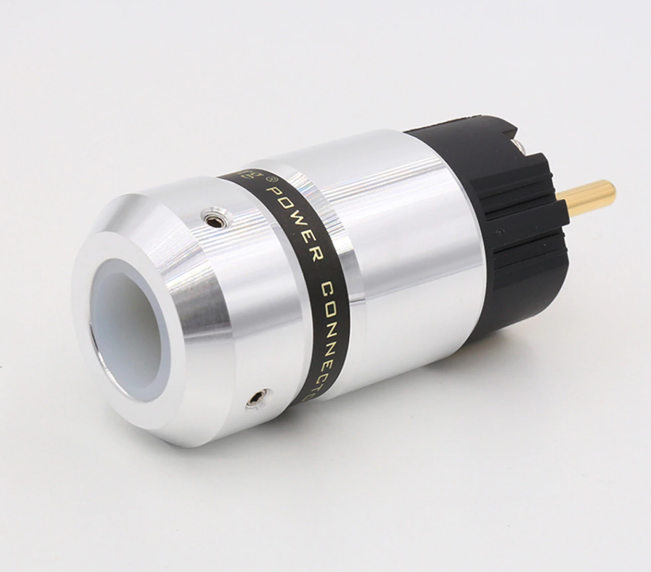 High End Schuko Power Plug Connector EU Reference Gold Plated / Audio Hi Fi1