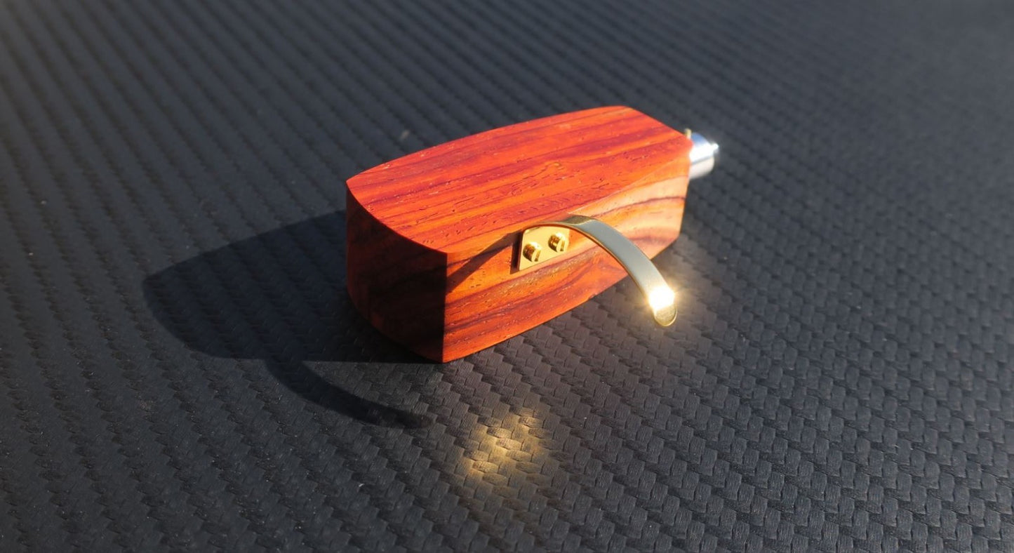 Custom-Made Wood Headshell for Ortofon SPU GT Royal N cartridges - Cocobolo Wood1