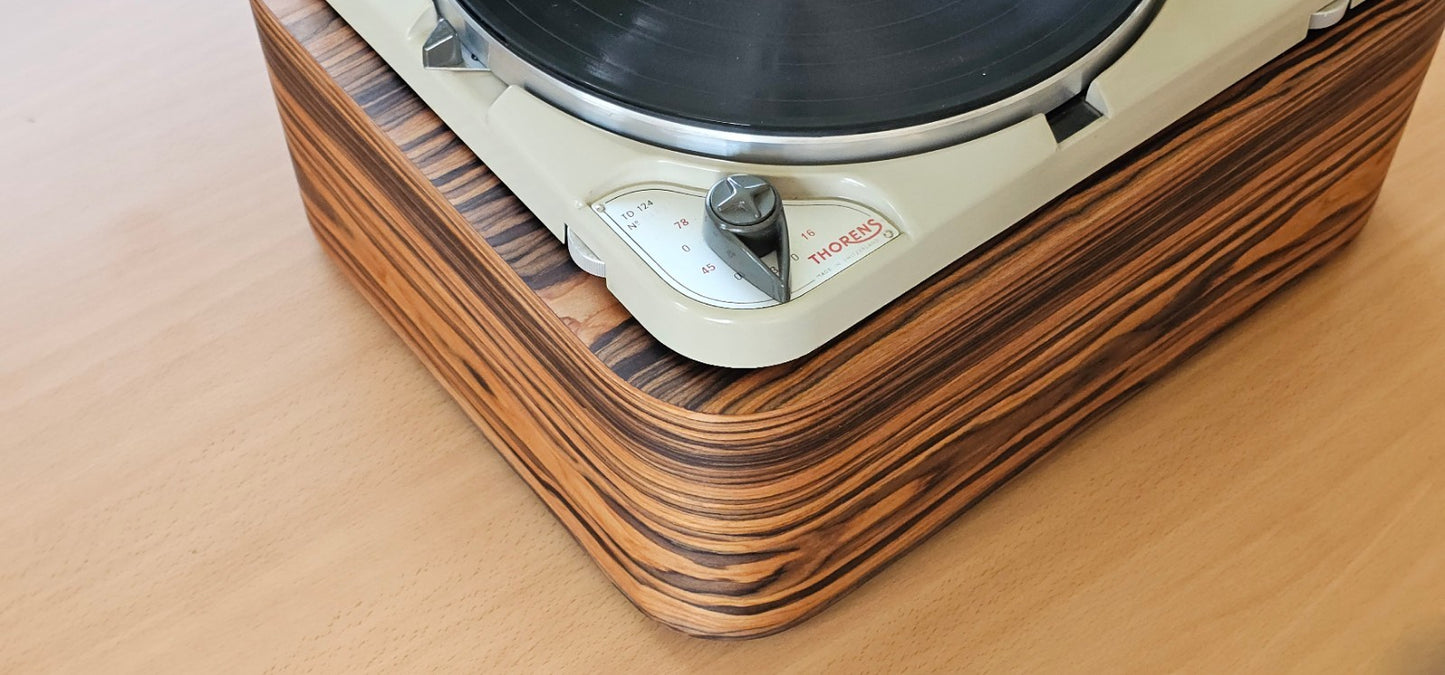 Thorens TD124 Zarge / Plinth made of High Fidelity MDF Santos Palisander Veneer6