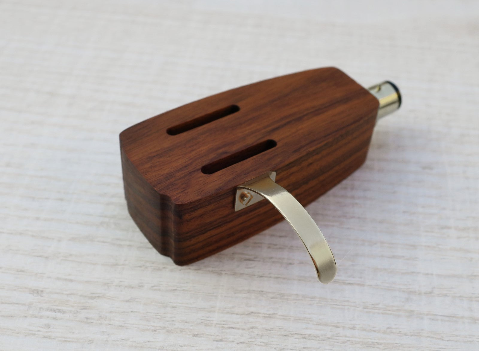 Custom-Made Wood Headshell for SME Type Tonearm Connector overhang adjustment 1