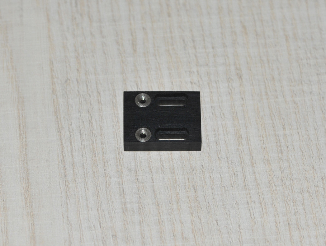 Adapter/Slider/Mounting Bracket For Lenco L70 Headshell - Ebony Wood - New1