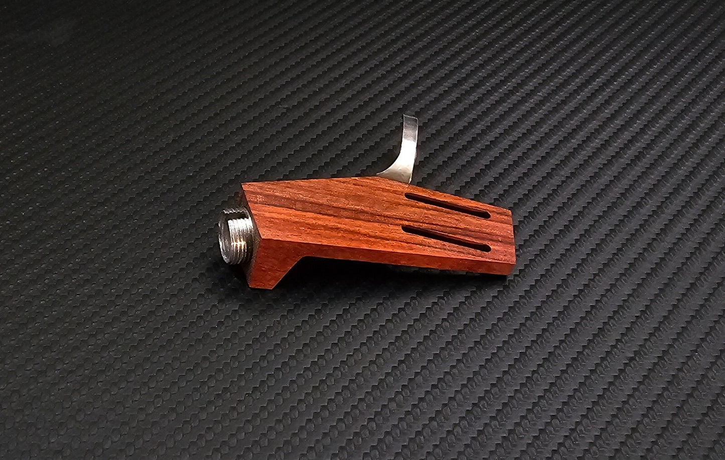 Custom-Made Headshell for Lenco L75 made of Rosewood by Stanley-Engineering1