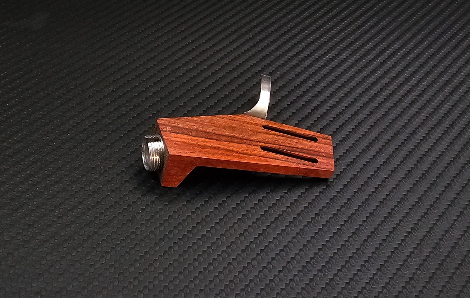 Custom-Made Headshell for Lenco L75 made of Rosewood by Stanley-Engineering1