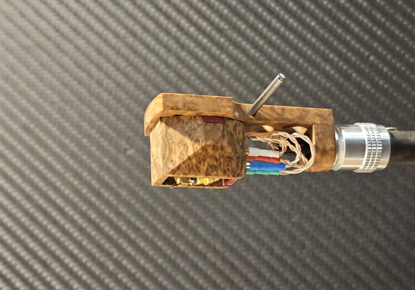 Custom-Made Wood Body + Headshell + Wires for BENZ MICRO GLIDER /  BROWN MALLEE2