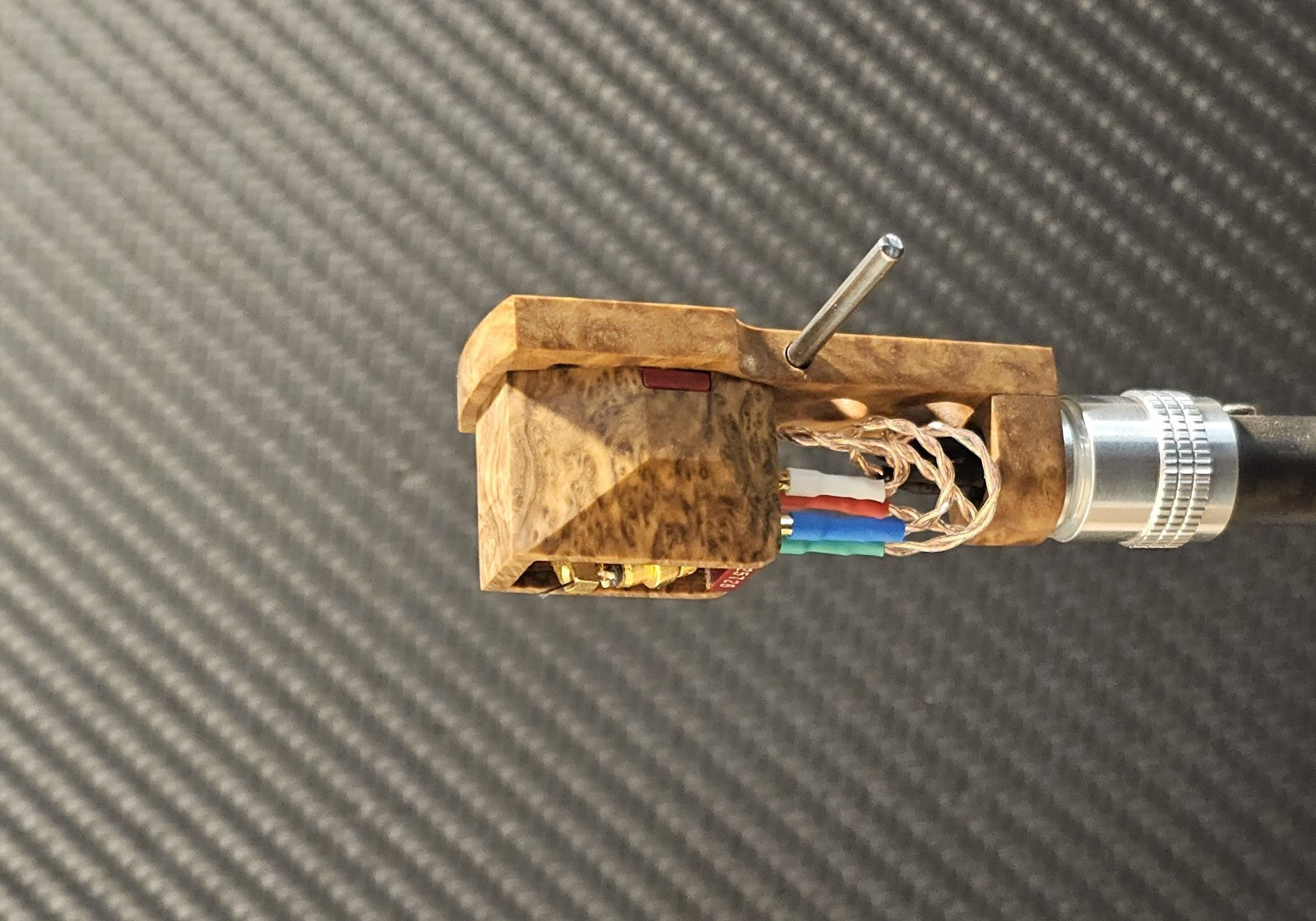 Custom-Made Wood Body + Headshell + Wires for BENZ MICRO GLIDER /  BROWN MALLEE2