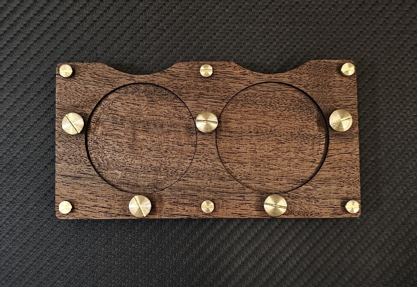 Custom-Made Walnut Wood Board Dashboard Cockpit für Hanhart Stoppuhr Rallye2