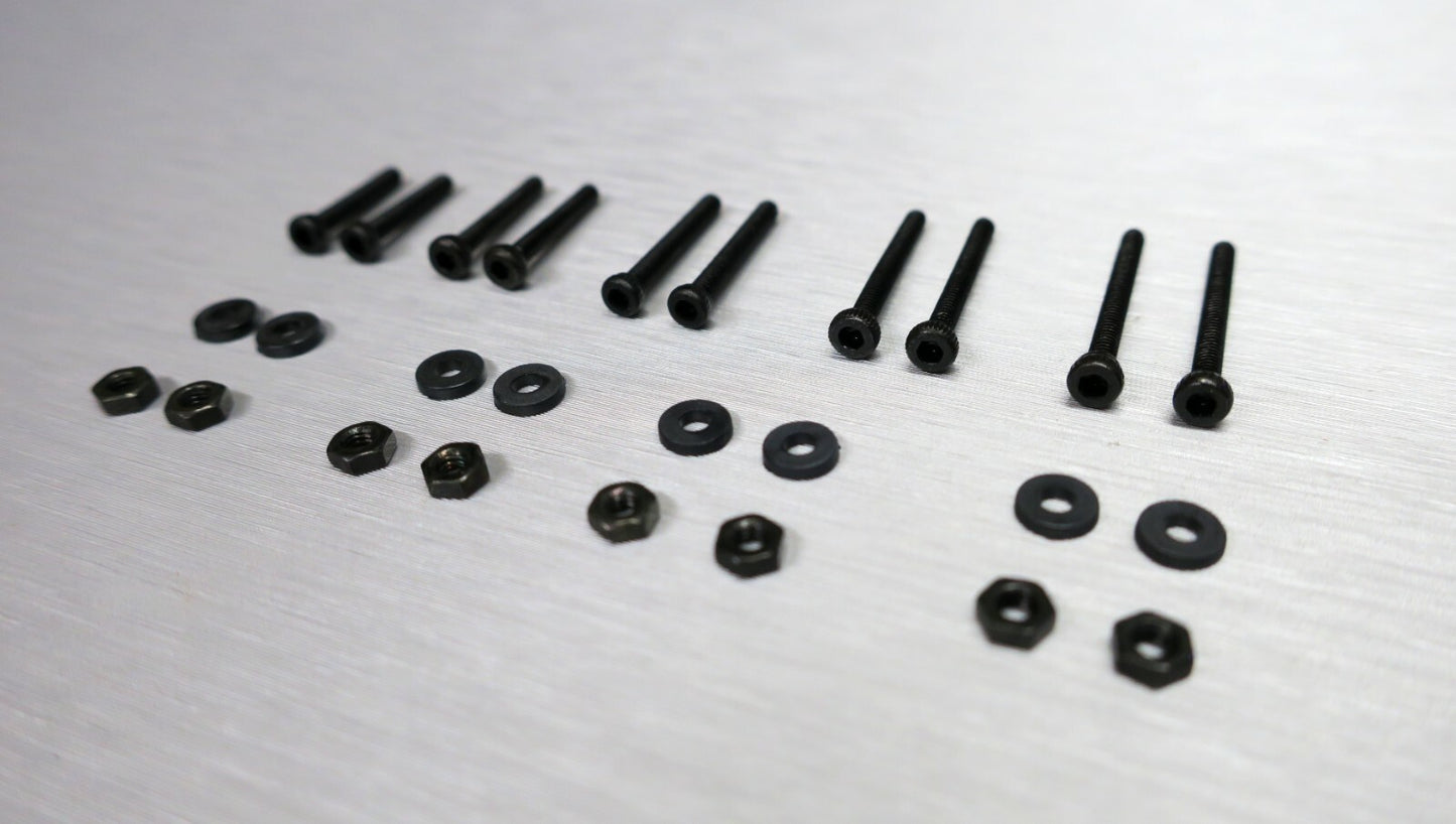 Phono Schrauben Set M2 Innensechskant für Tonabnehmer / Headshell Black0