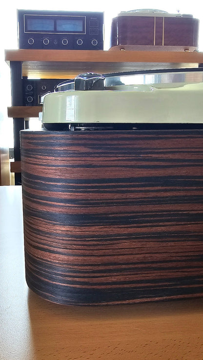 Thorens TD124 Zarge / Plinth made of High Fidelity MDF Makassar Ebony Veneer6