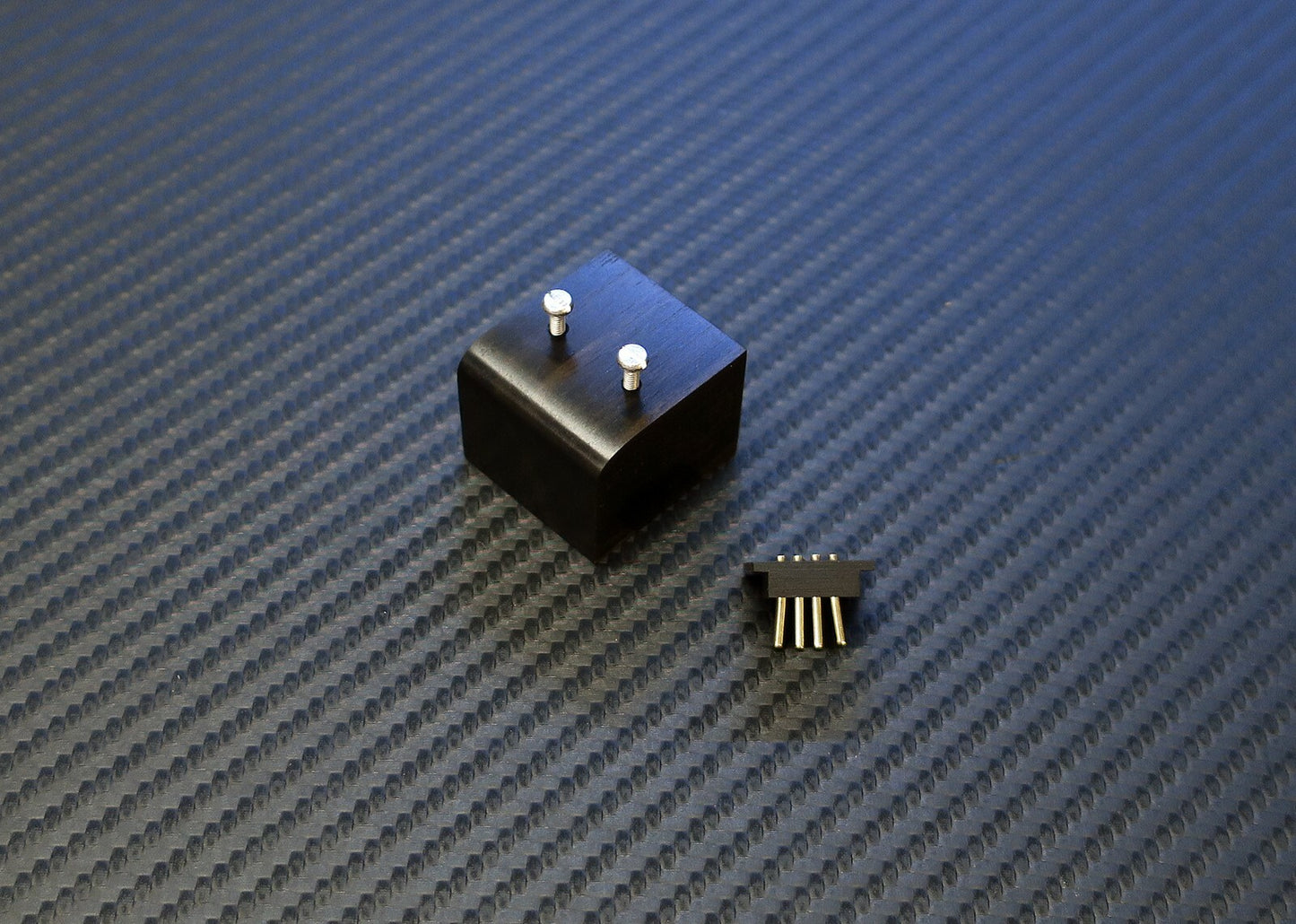 Umbausatz für DECCA FFSS MK II - Ebony Wood body + Fixing Screws + Connector1