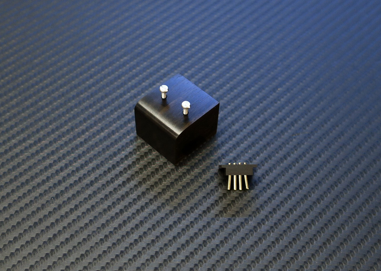 Umbausatz für DECCA FFSS MK II - Ebony Wood body + Fixing Screws + Connector1