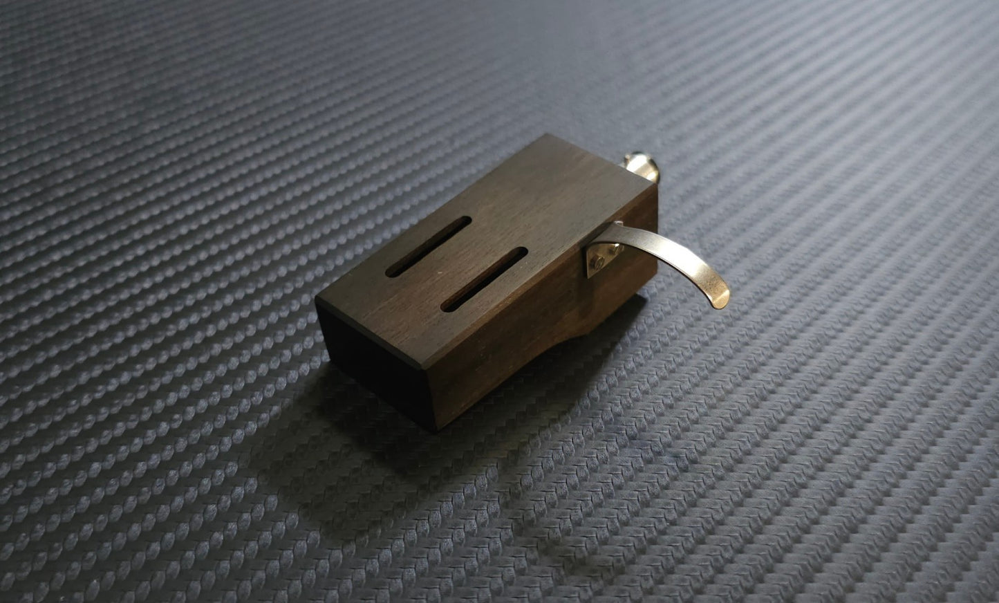 Custom-made Headshell for BRAUN PS500 Turntable Plattenspieler Ebony Wood2