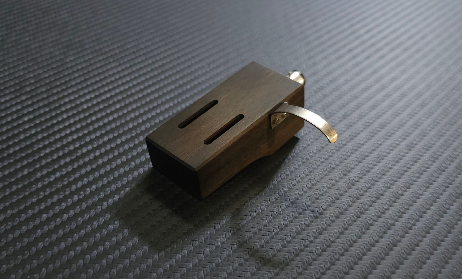 Custom-made Headshell for BRAUN PS500 Turntable Plattenspieler Ebony Wood2