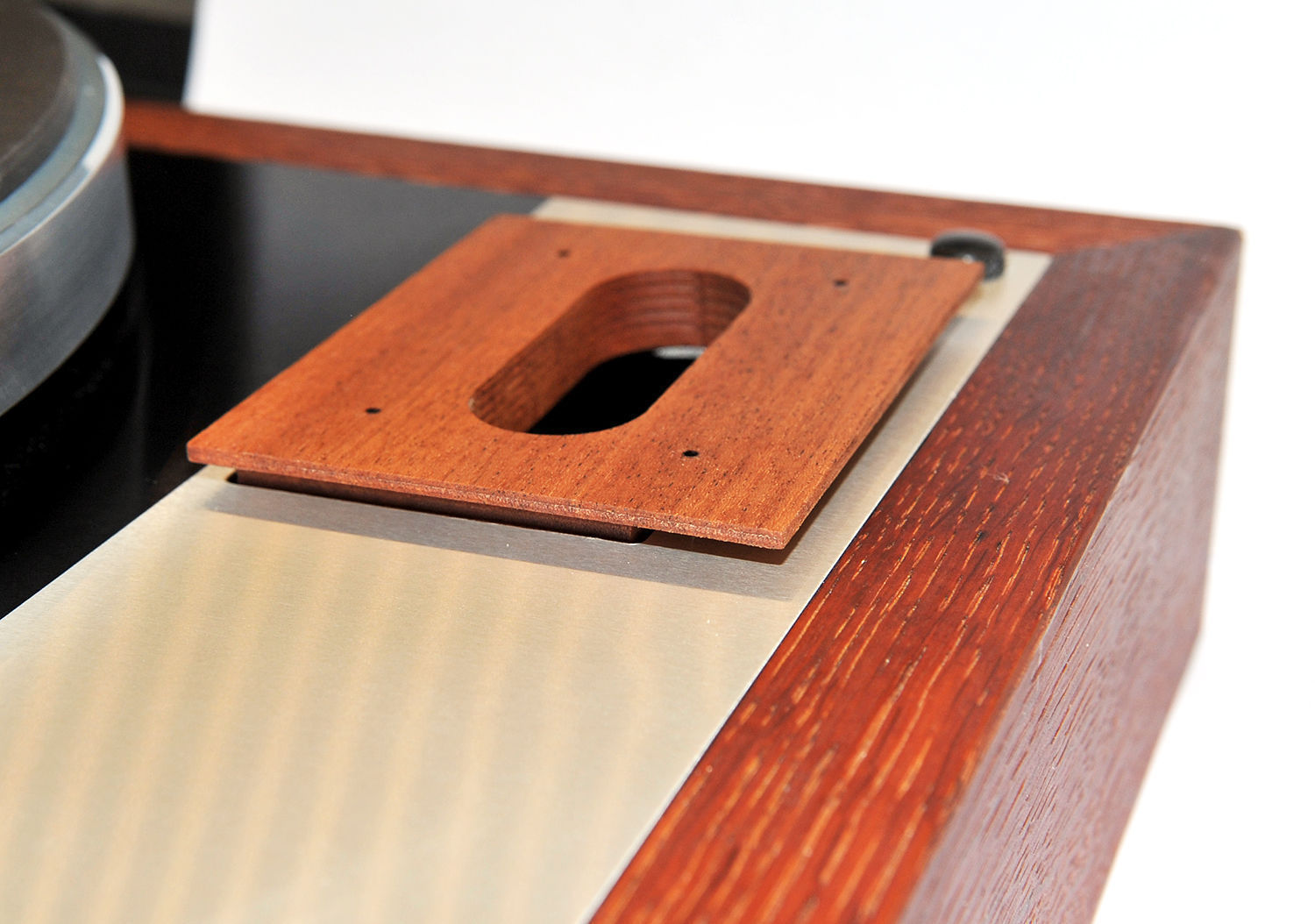 Tonarmboard Base for SME 3009 suit Thorens TD-166 MKI MK II Mahogani Solid Wood1