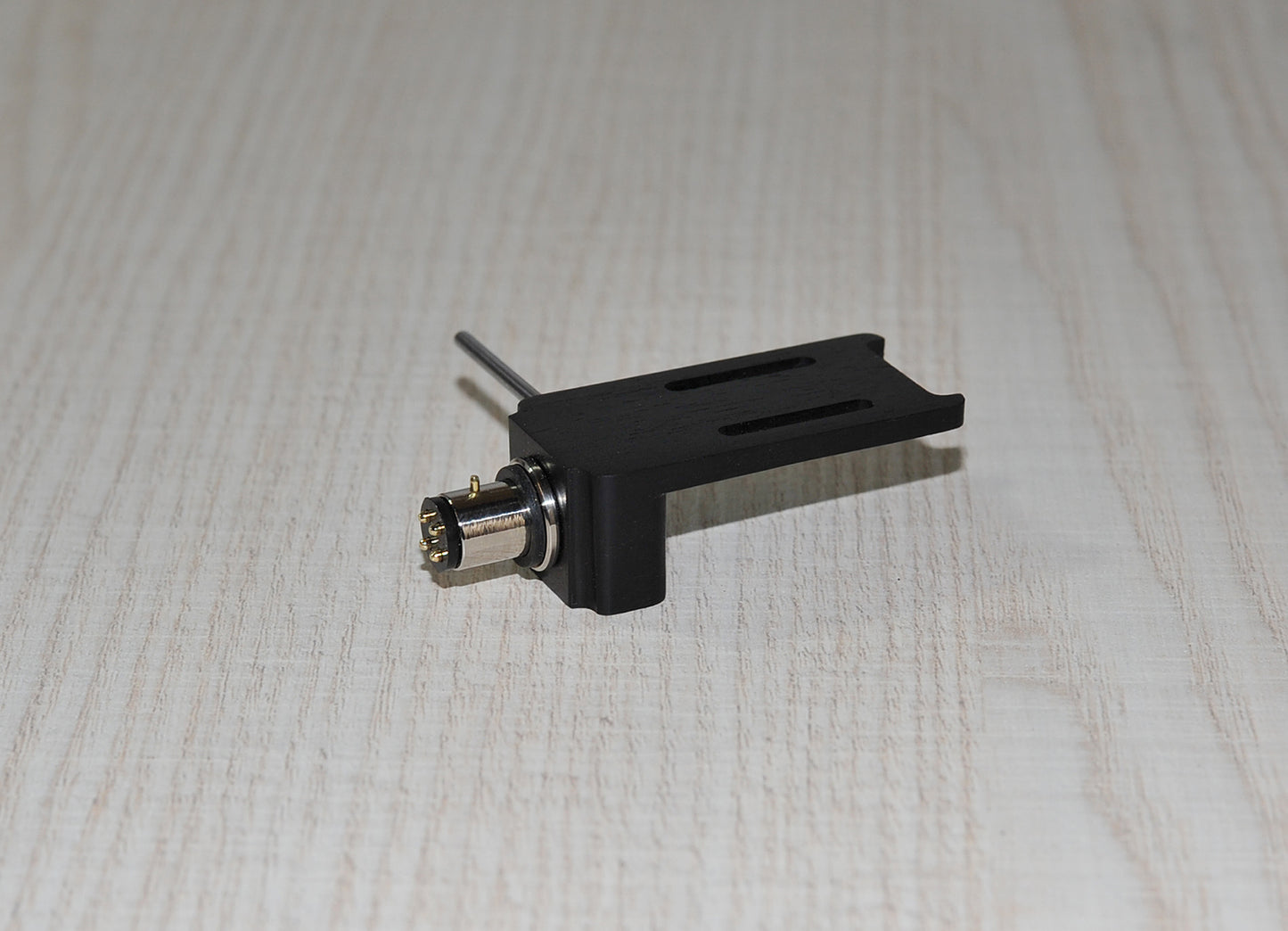 Custom-Made Headshell With Sme Connector Type Ebony Wood For Sme Shure - New0