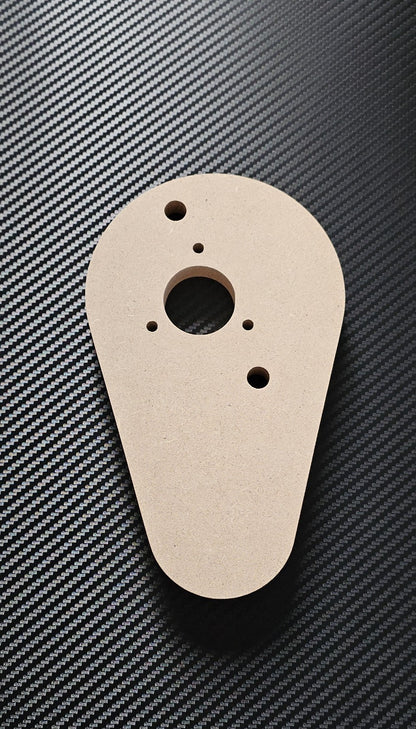 Custom-Made Armboard Blank for Systemdek IIX Turntable for Rega 3 point fixing1