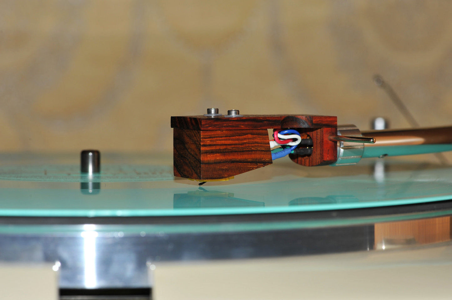 Exclusive WOOD BODY for AudioTechnica AT91 Cartridge Tonabnehmer Cocobolo Wood0