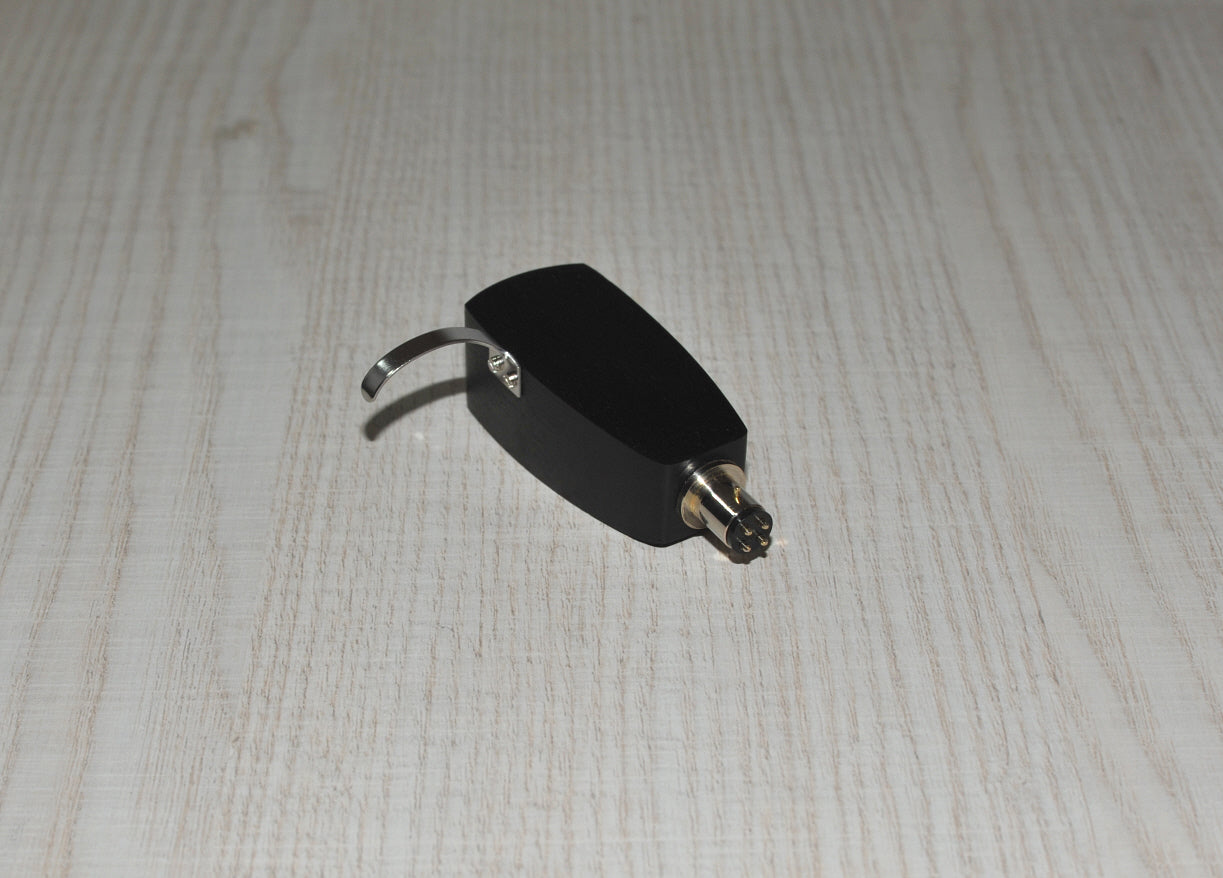 Custom-made wood Headshell for Ortofon SPU GT Royal N Cartridges - Ebony Wood1