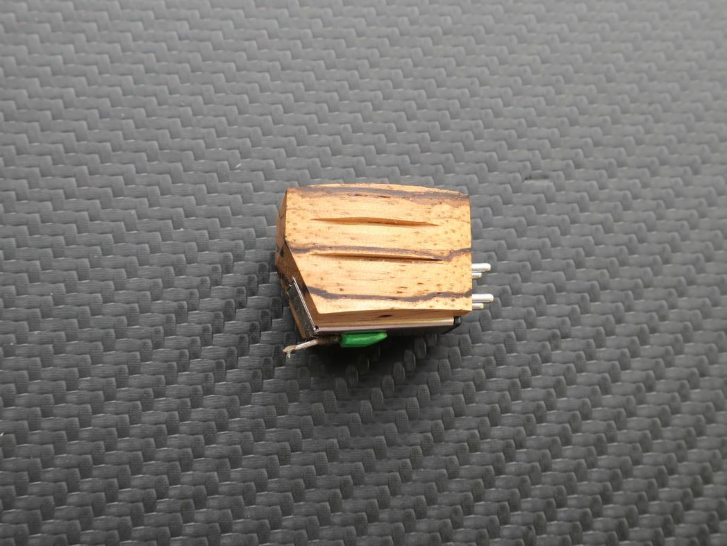 Zebra Wood Body f. AudioTechnica AT95E Cartridge MC Look Perfect Sound Improv.0