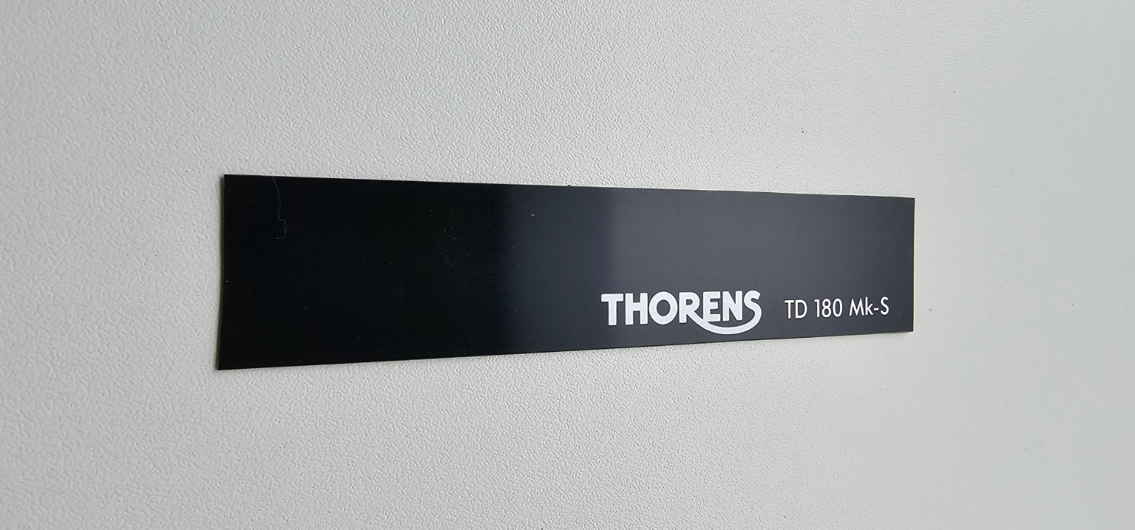 Thorens TD 180 Mk-S Decal Badge Sticker Label 2 Stück Original / Genuine parts3