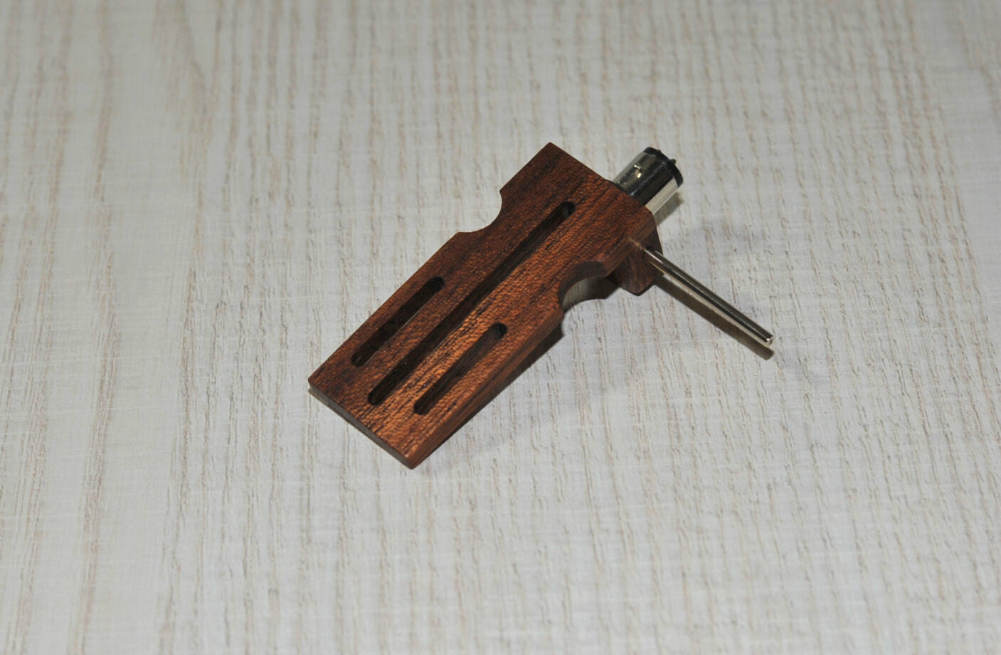 Custom-Made Headshell For Sme / Ortofon Tonearms Mahogany Wood Unique0